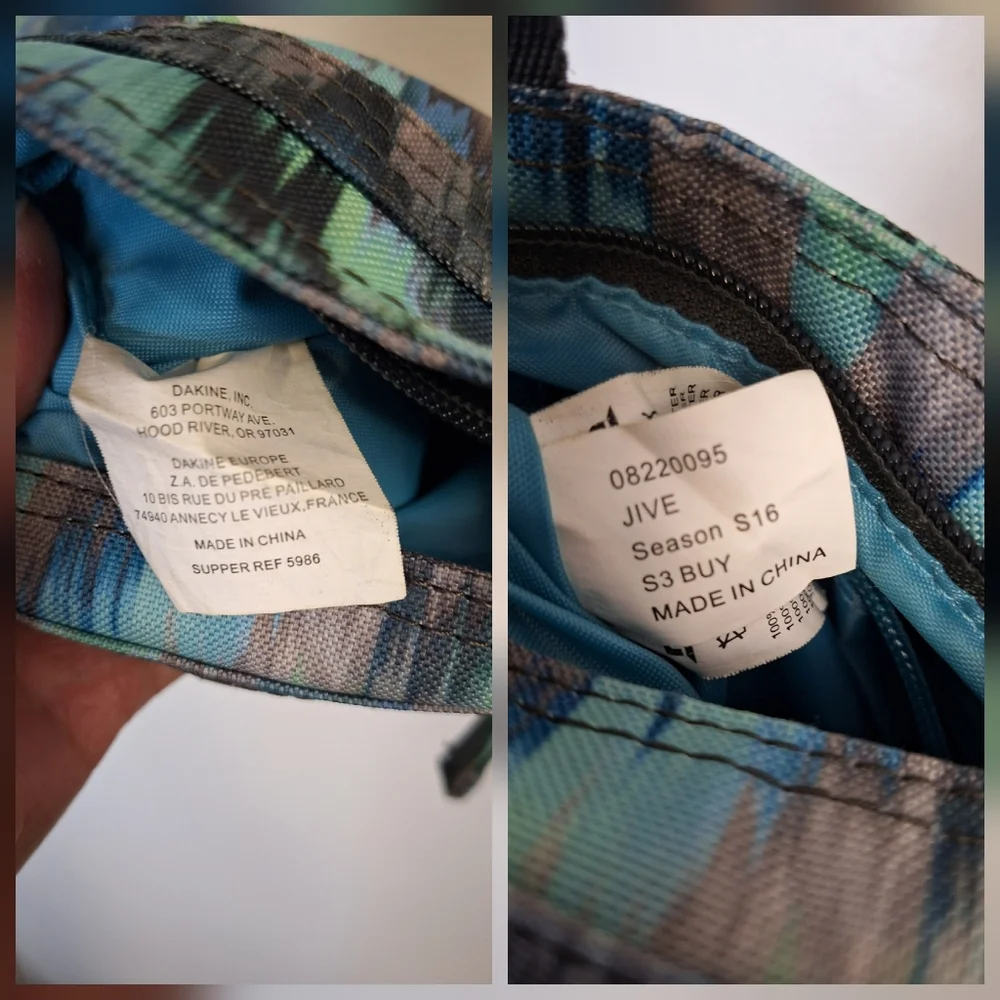 Dakine Jive Crossbody Bag Tie Dye Artsy Coastal Summer Colorful Lightweight - Picture 15 of 16